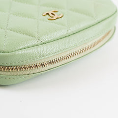 Chanel Green Caviar Makeup Pouch
