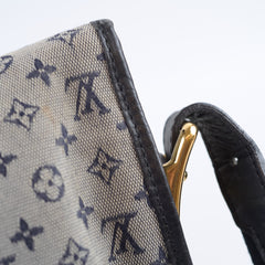 Louis Vuitton Mini Lin Berangere Bleu Shoulder Bag Navy