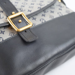 Louis Vuitton Mini Lin Berangere Bleu Shoulder Bag Navy