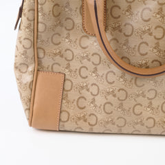 Celine C Macadam Canvas Boston Bag