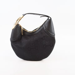 Gucci Horsebit Glam Hobo Bag Black
