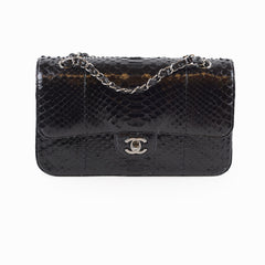 Chanel Medium Classic Flap Python Black