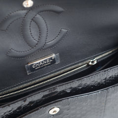 Chanel Medium Classic Flap Python Black