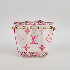 Louis Vuitton By The Pool Mini Noé White Pink