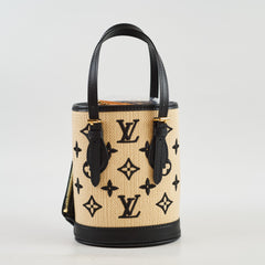 Louis Vuitton By The Pool Nano Bucket Bag Raffia