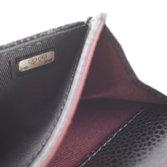 Chanel Snap Cardholder Caviar Black