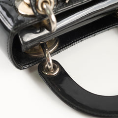 Dior Lady Dior Mini Patent Black