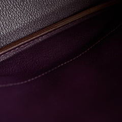 Hermès Hermes Birkin 35 Togo Raisin PHW Square P 2012