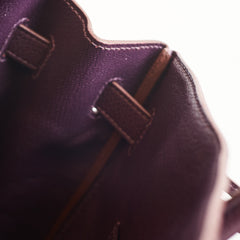 Hermès Hermes Birkin 35 Togo Raisin PHW Square P 2012