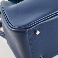 Hermès Mini Lindy Swift Verso Bleu Navy/Bleu Frida - Z Stamp