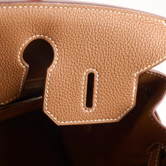 Hermes Birkin 30 Togo Gold Y Stamp