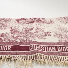 Dior 2019 Cruise Toile de Jouy Throw Blanket