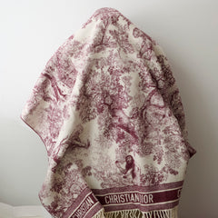 Dior 2019 Cruise Toile de Jouy Throw Blanket