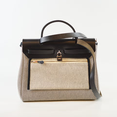 Hermès Herbag 31 Criss Viking Black & White