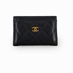 Chanel Black Caviar Card Holder