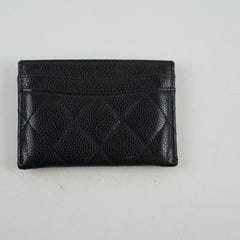 Chanel Black Caviar Card Holder
