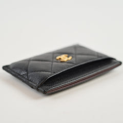 Chanel Black Caviar Card Holder