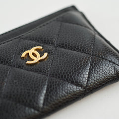 Chanel Black Caviar Card Holder