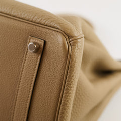 Hermès Hermes Birkin 35 Togo Gris Tourterelle N Square Stamp