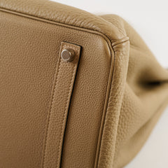 Hermès Hermes Birkin 35 Togo Gris Tourterelle N Square Stamp