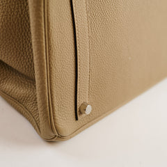 Hermès Hermes Birkin 35 Togo Gris Tourterelle N Square Stamp