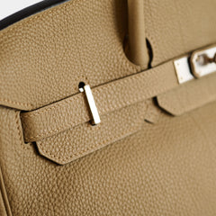 Hermès Hermes Birkin 35 Togo Gris Tourterelle N Square Stamp