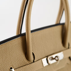 Hermès Hermes Birkin 35 Togo Gris Tourterelle N Square Stamp
