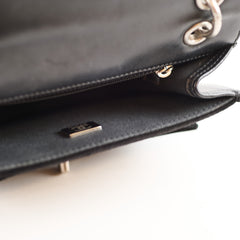 Chanel Single Velvet Flap Black
