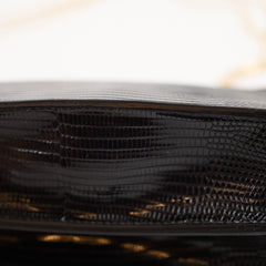 Fendi Peekaboo East West Lizard Bag Black