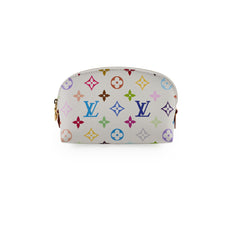 Louis Vuitton x Takashi Murakami 2025 Multicolour Cosmetic Pouch PM White