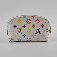 Louis Vuitton x Takashi Murakami 2025 Multicolour Cosmetic Pouch PM White