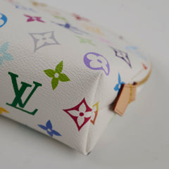 Louis Vuitton x Takashi Murakami 2025 Multicolour Cosmetic Pouch PM White