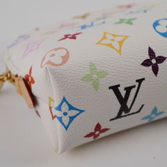Louis Vuitton x Takashi Murakami 2025 Multicolour Cosmetic Pouch PM White