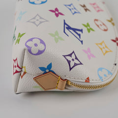 Louis Vuitton x Takashi Murakami 2025 Multicolour Cosmetic Pouch PM White