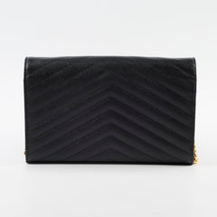 Saint Laurent Classic Cassandre Wallet On Chain WOC Black