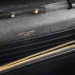 Saint Laurent Classic Cassandre Wallet On Chain WOC Black