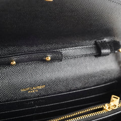 Saint Laurent Classic Cassandre Wallet On Chain WOC Black