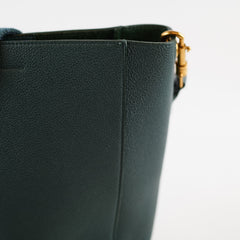 Celine Sangle Bucket Bag Small Dark Green