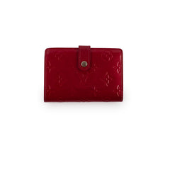 Louis Vuitton Vernis Portefeuille Viennois Wallet Red