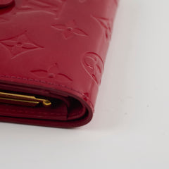 Louis Vuitton Vernis Portefeuille Viennois Wallet Red