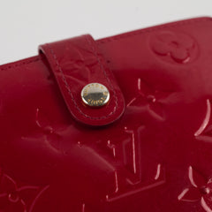 Louis Vuitton Vernis Portefeuille Viennois Wallet Red