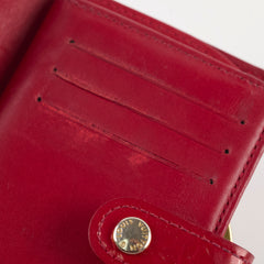 Louis Vuitton Vernis Portefeuille Viennois Wallet Red