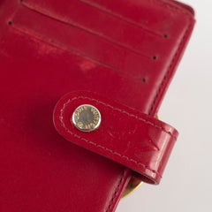 Louis Vuitton Vernis Portefeuille Viennois Wallet Red