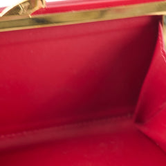 Louis Vuitton Vernis Portefeuille Viennois Wallet Red