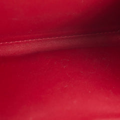 Louis Vuitton Vernis Portefeuille Viennois Wallet Red