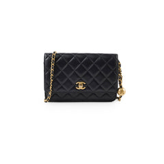 Chanel Wallet On Chain (WOC) Pearl Crush Lambskin Black (Microchipped)