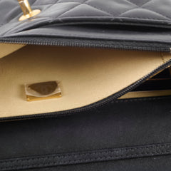 Chanel Wallet On Chain (WOC) Pearl Crush Lambskin Black (Microchipped)