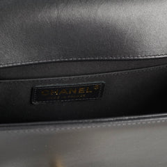 Chanel Old Medium Chevron Lambskin Black