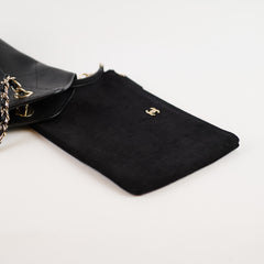Chanel Grained Calfskin Shopping Bag Large Black Microchip
