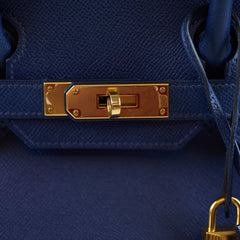 Hermès Birkin 30 Blue Epsom - X Stamp